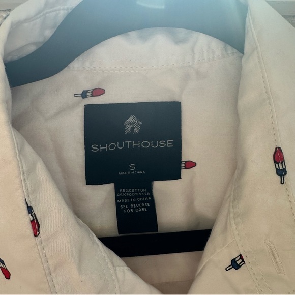 🦋 Shouthouse Collared Firecracker Popsicle Collared Button Up Summer Shirt - Picture 6 of 6